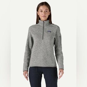 Women's Patagonia Better Sweater® 1/4-Zip Gray Fleece Size‎ XS